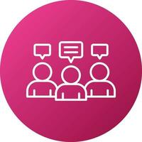 Internal Meeting Icon Style vector