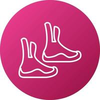 Diving Boots Icon Style vector