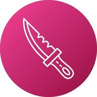 Diving Knife Icon Style vector