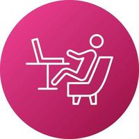 Relax Work Icon Style vector