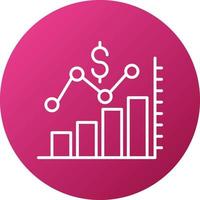 promedio dólar rebaja icono estilo vector