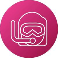 Scuba Diving Icon Style vector