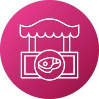 Butcher Shop Icon Style vector