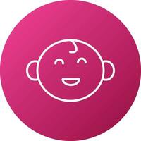 Baby Smile Icon Style vector