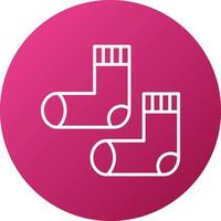 Baby Socks Icon Style vector