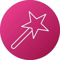 Magic Stick Icon Style vector