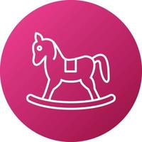 Toy Horse Icon Style vector