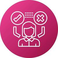 Decision Making Icon Style vector
