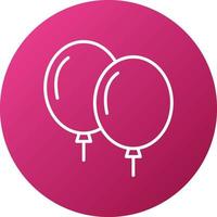 Balloons Icon Style vector