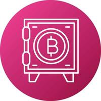 Crypto Vault Icon Style vector