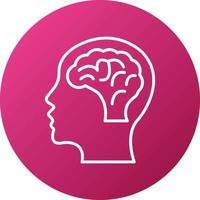 Brain Icon Style vector