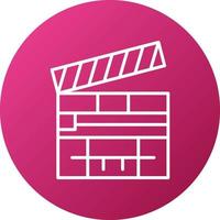 Clapperboard Icon Style vector