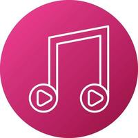 Music Playing Icon Style vector