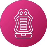 Racing Car Seat Icon Style vector
