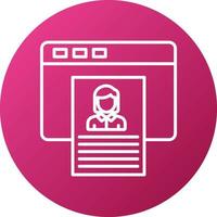 Personal Information Icon Style vector
