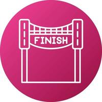 Finish Line Icon Style vector