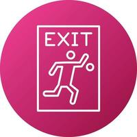 Emergency Exit Icon Style vector