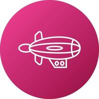 dirigible icono estilo vector