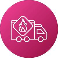 Flammable Icon Style vector