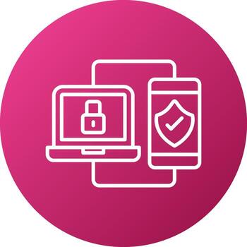 dos factor autenticación icono estilo vector