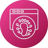 Digital Footprint Icon Style vector