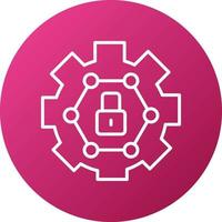 Cyber Security Icon Style vector