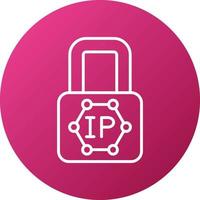 Ip Blocking Icon Style vector