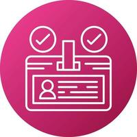 Identifier Icon Style vector