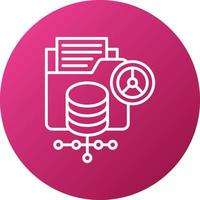 Data Controller Icon Style vector