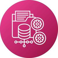 Data Processor Icon Style vector