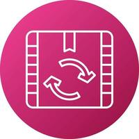 Easy Return Icon Style vector