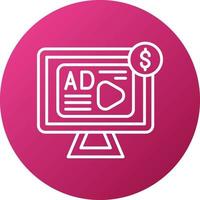 Ad Revenue Icon Style vector