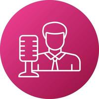Broadcaster Icon Style vector