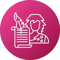 Historian Man Icon Style vector