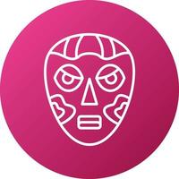 African Mask Icon Style vector