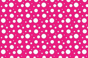 abstract small and big white polka dot on pink background pattern. vector