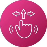 Gesture Control Icon Style vector