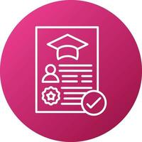 Academic Record Icon Style vector