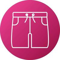 Shorts Icon Style vector
