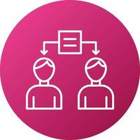 Information Sharing Icon Style vector