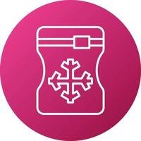 Ice Bag Icon Style vector