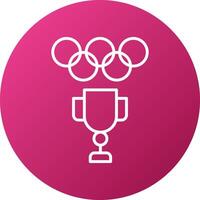 olímpico juegos icono estilo vector