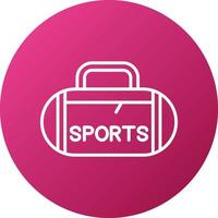 Sport Bag Icon Style vector