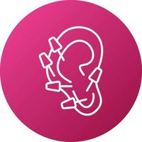Ear Therapy Icon Style vector