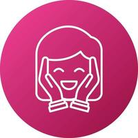 Face Massage Icon Style vector
