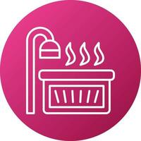 Hot Tub Icon Style vector