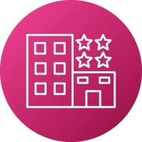 4 Star Hotel Icon Style vector