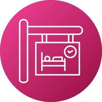 Room Availability Icon Style vector