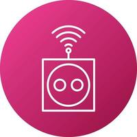 Smart Socket Icon Style vector