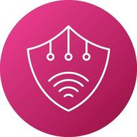 Smart Shield Icon Style vector